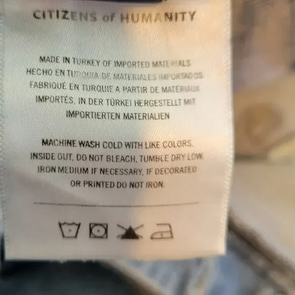 Citizens of Humanity Isola Jeans 32 Button Fly Cropped Bootcut Raw Hem NWT - Picture 11 of 16